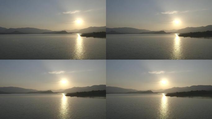 太湖夕阳日落日出