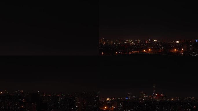 北京夏天，雷雨，乌云，闪电，空境夜晚