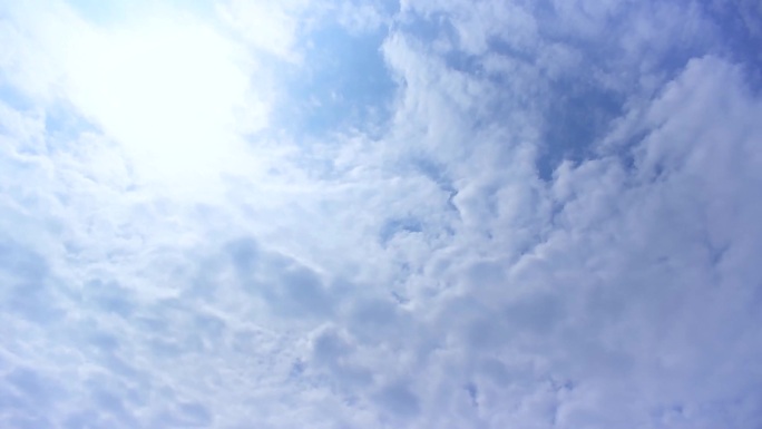 4K实拍蔚蓝层次感天空云海云层视频素材