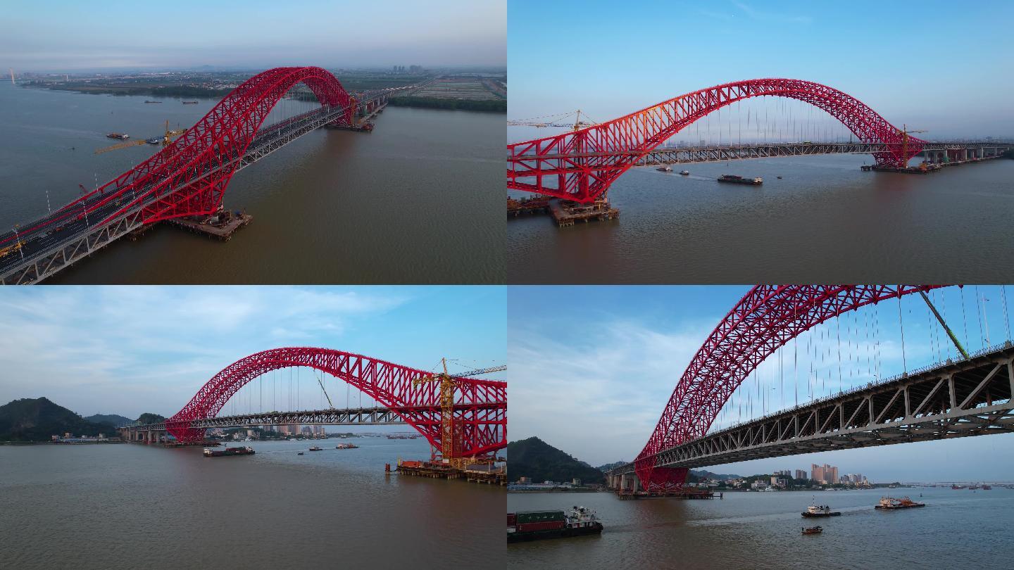 广州南沙明珠湾大桥航拍_3
