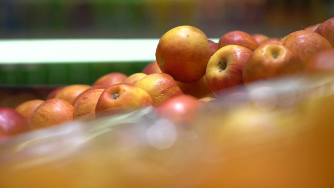超市水果苹果蔬菜新鲜绿色