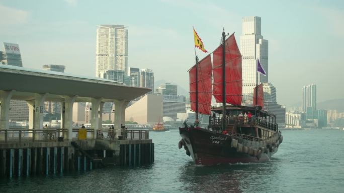 香港空镜维多利亚港空镜01