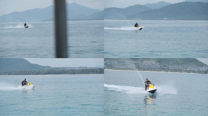 夏日娱乐海山摩托艇刺激水上运动