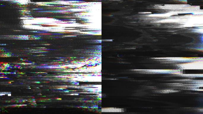 抽象数字动画像素噪声小故障错误视频损坏