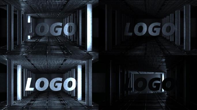 C4D三维冰屏素材LOOP（带LOGO）