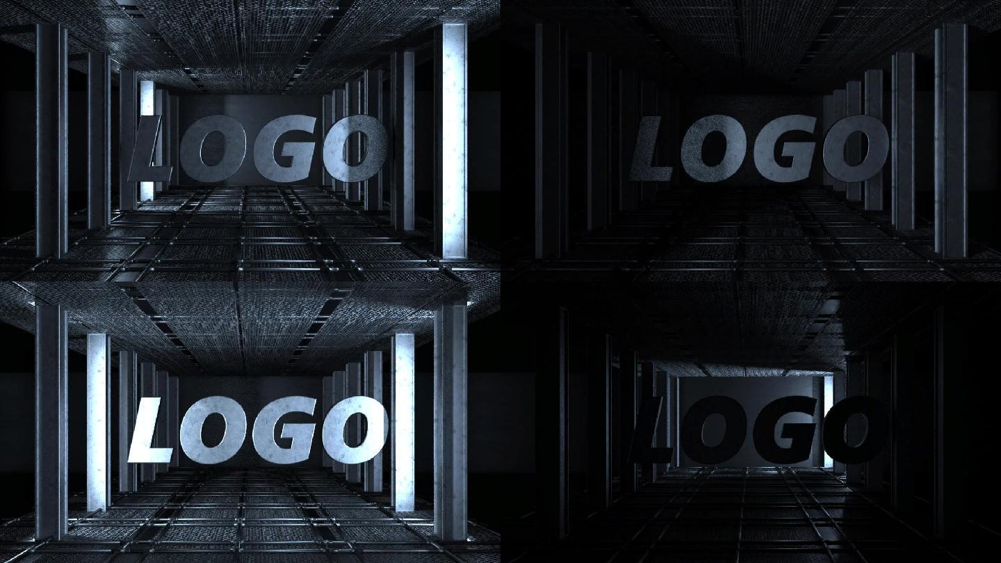C4D三维冰屏素材LOOP（带LOGO）