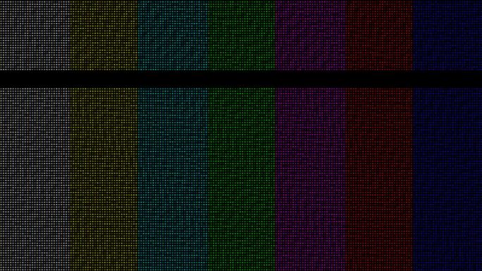 彩色条形图电视屏幕故障