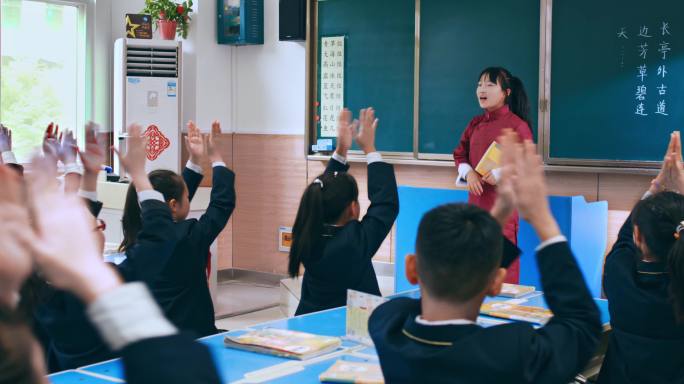 学校校园小学课堂小学生才艺展示