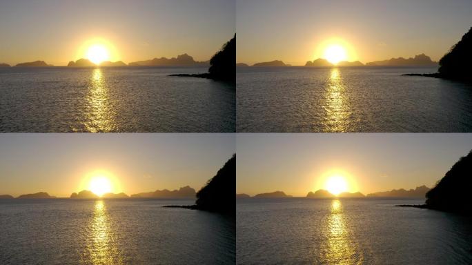 菲律宾巴拉望埃尔尼多令人惊叹的日落