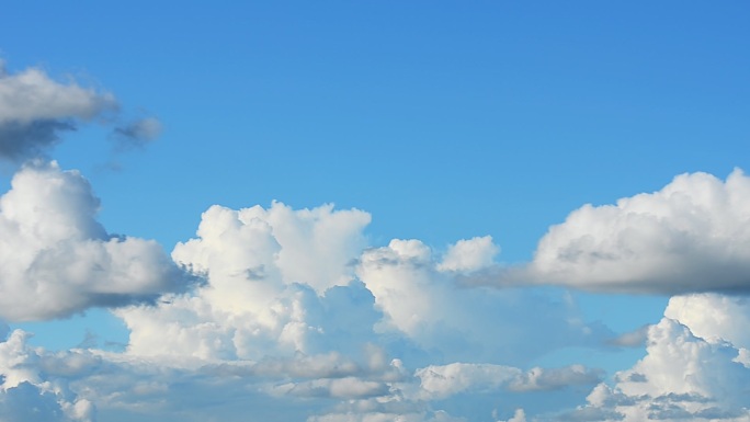 蓝天白云户外上空唯美纯净云移动时光