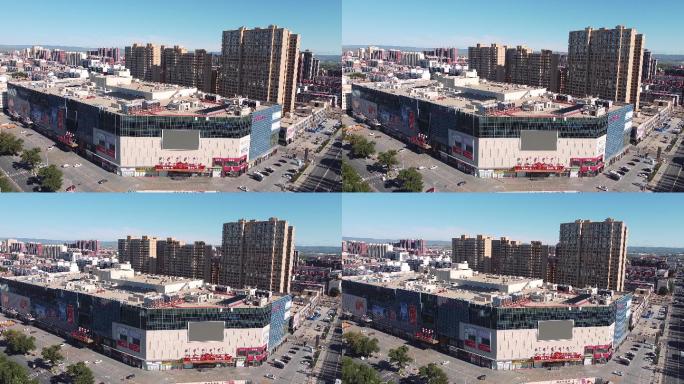 集宁乌兰察布地标航拍素材内蒙古自