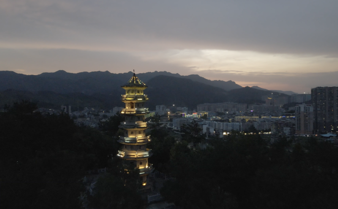 福州永泰县夜景