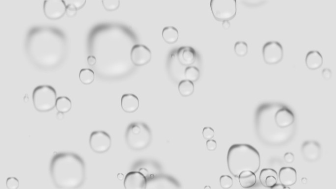 循环气泡背景透明气泡特效护肤品