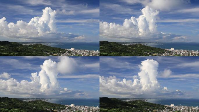 冲绳海和积雨云