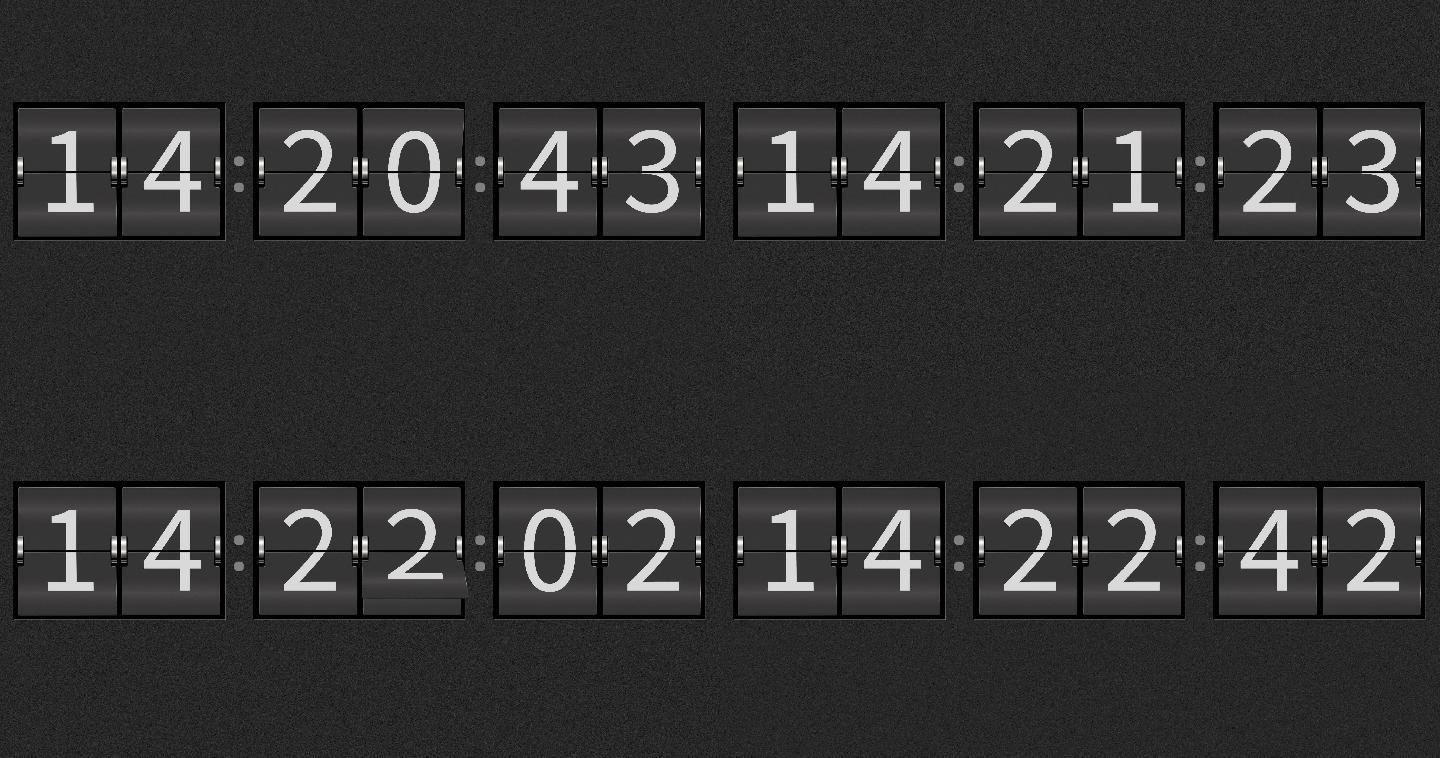 电子时钟时间表计时器漏刻计时时间码