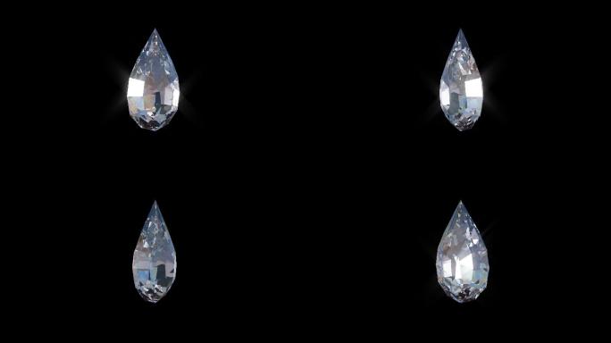 3D水滴钻石透明通道素材