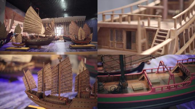 非遗匠人手工艺造船船模型工艺展示实拍