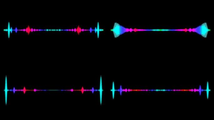 抽象音频可视化均衡器