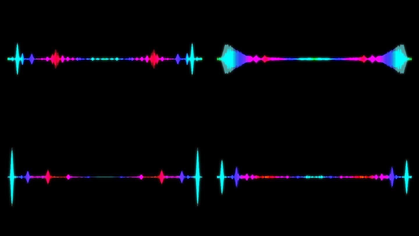 抽象音频可视化均衡器