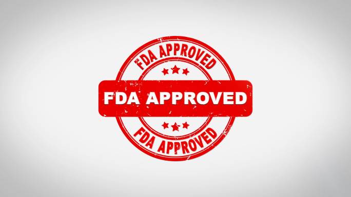 美国食品药品管理局批准印章动画。