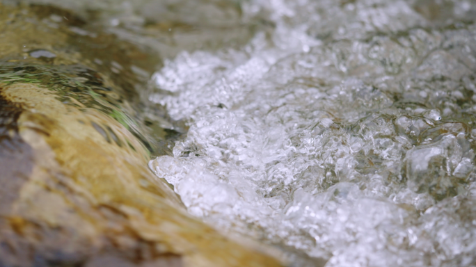 【4K】小河流水，溪水溪流酿酒山泉