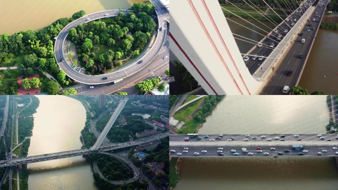 世界上跨度最大的竖琴式斜拉桥
