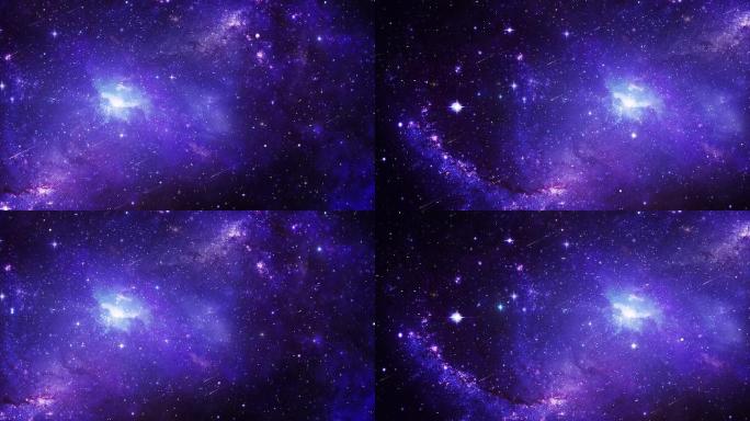 紫色色银河星空