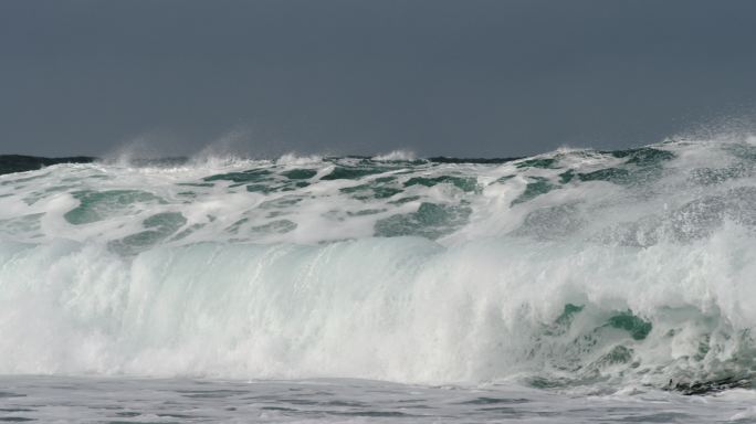 波浪特写镜头