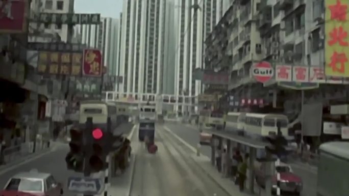 80年代初香港街头-改革开放时期香港