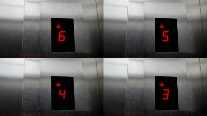 电梯中的LED显示屏