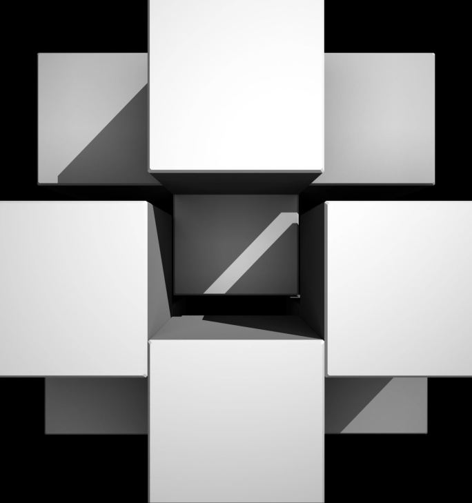 方形方块转动折叠裸眼3D可定制