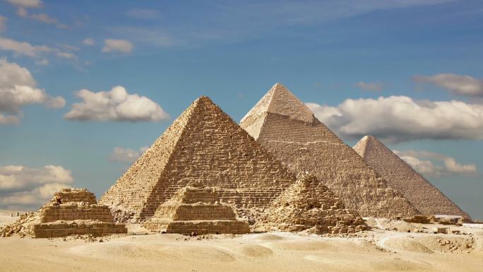 埃及开罗吉萨谷大金字塔的时间后堂