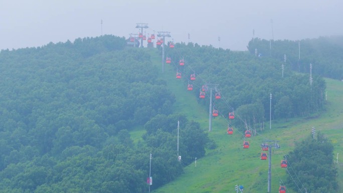 张家口崇礼太舞北欧小镇滑雪赛道