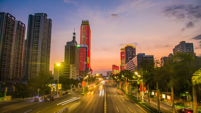 南宁城市夜景4K