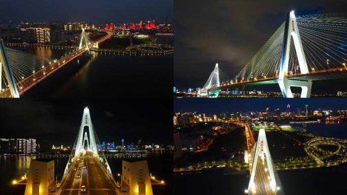 海南海口世纪大桥夜景