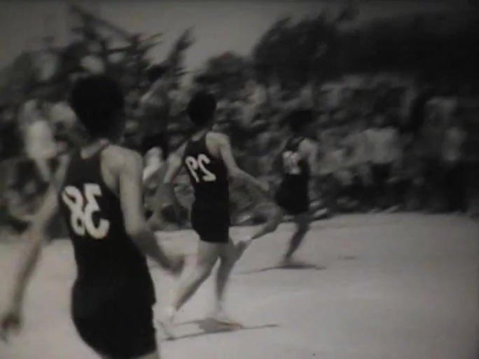 50年代农村篮球比赛