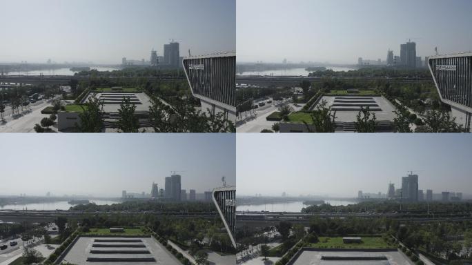 西安浐灞行政中心航拍