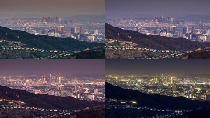 从马里布拍摄的洛杉矶景观