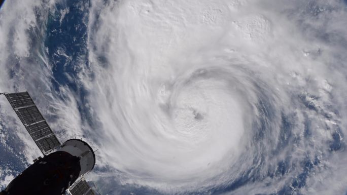 飓风哈维梦幻银河星空极光延时流星雨唯美