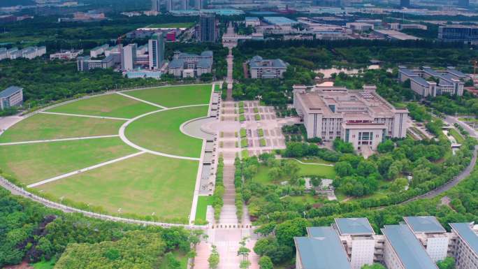 航拍南京东南大学九龙湖校区