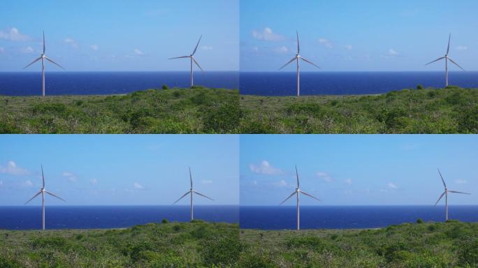 库拉索岛加勒比海风力涡轮机