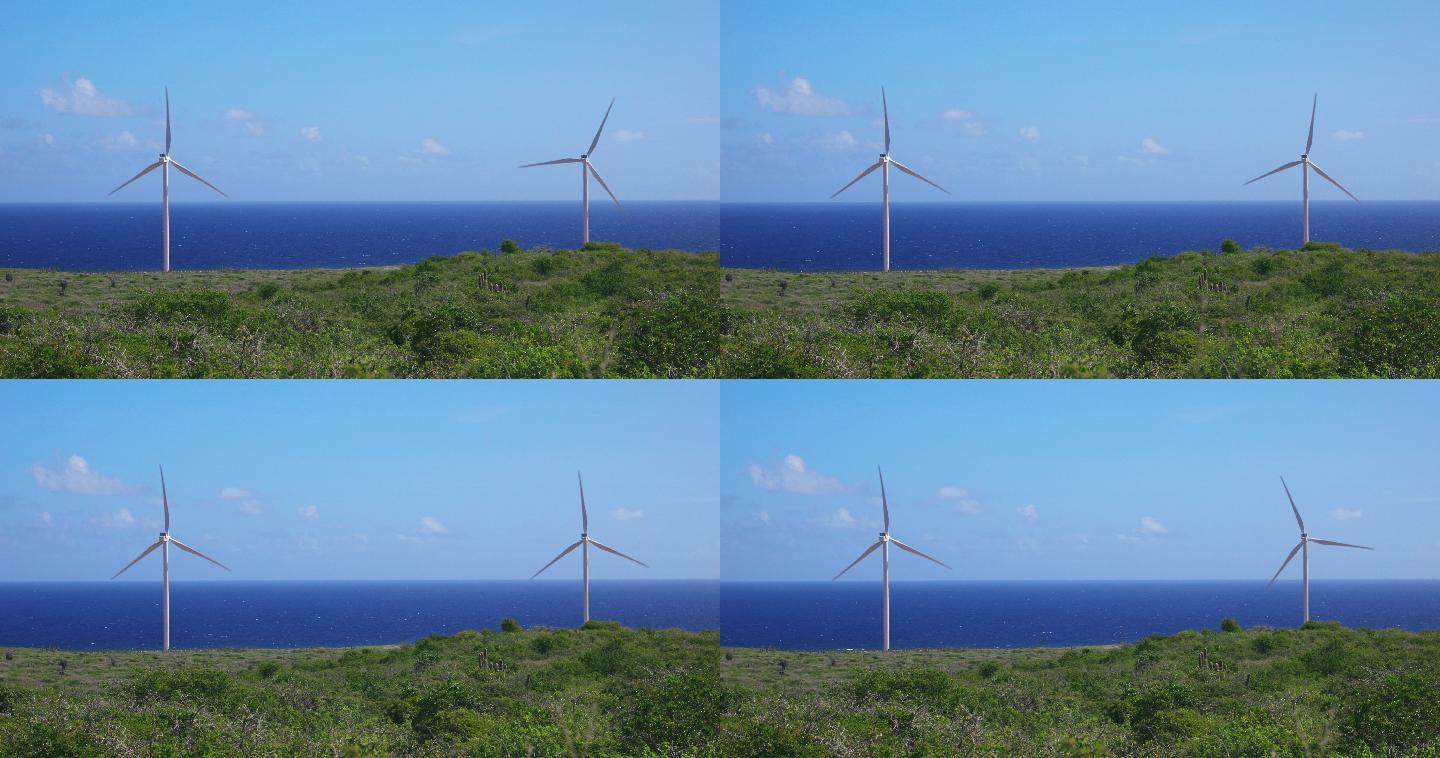 库拉索岛加勒比海风力涡轮机