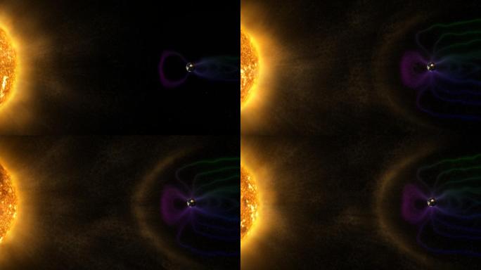 地球磁场正在阻挡太阳风