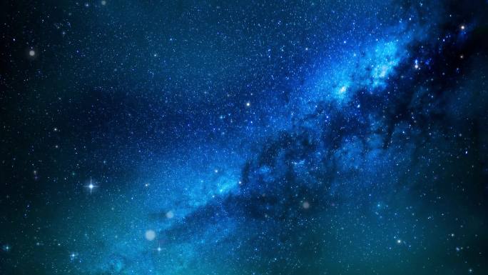 蓝色银河宇宙唯美粒子星空