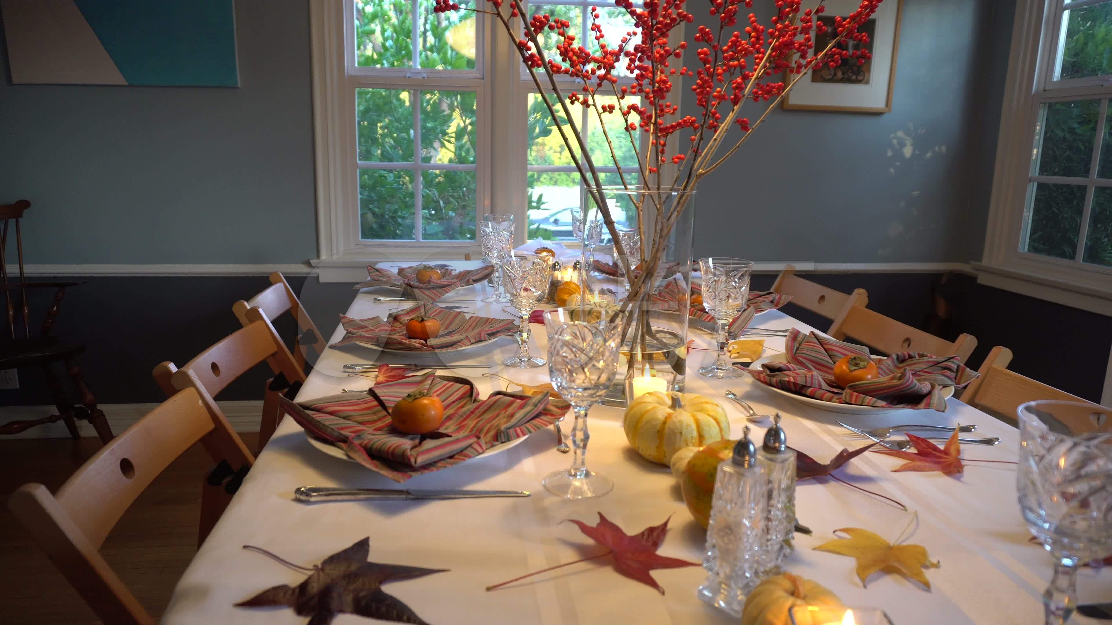 感恩节餐桌布置