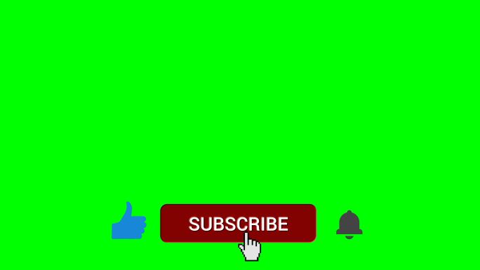 绿色屏幕上鼠标点击按钮