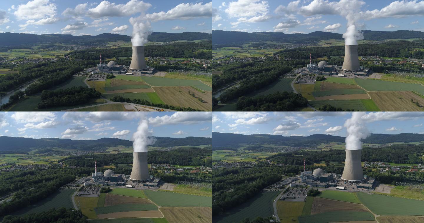 戈斯根核电站全景鸟瞰
