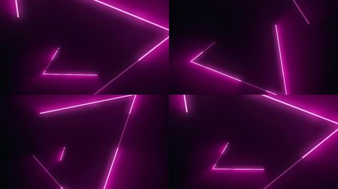 粉色三角形抽象动感音乐会背景