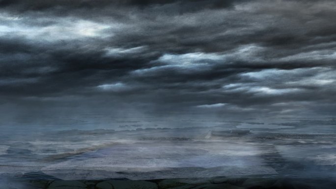 乌云闪电海水水汽led气氛