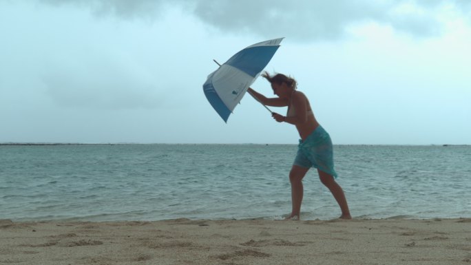 热带沙滩季风